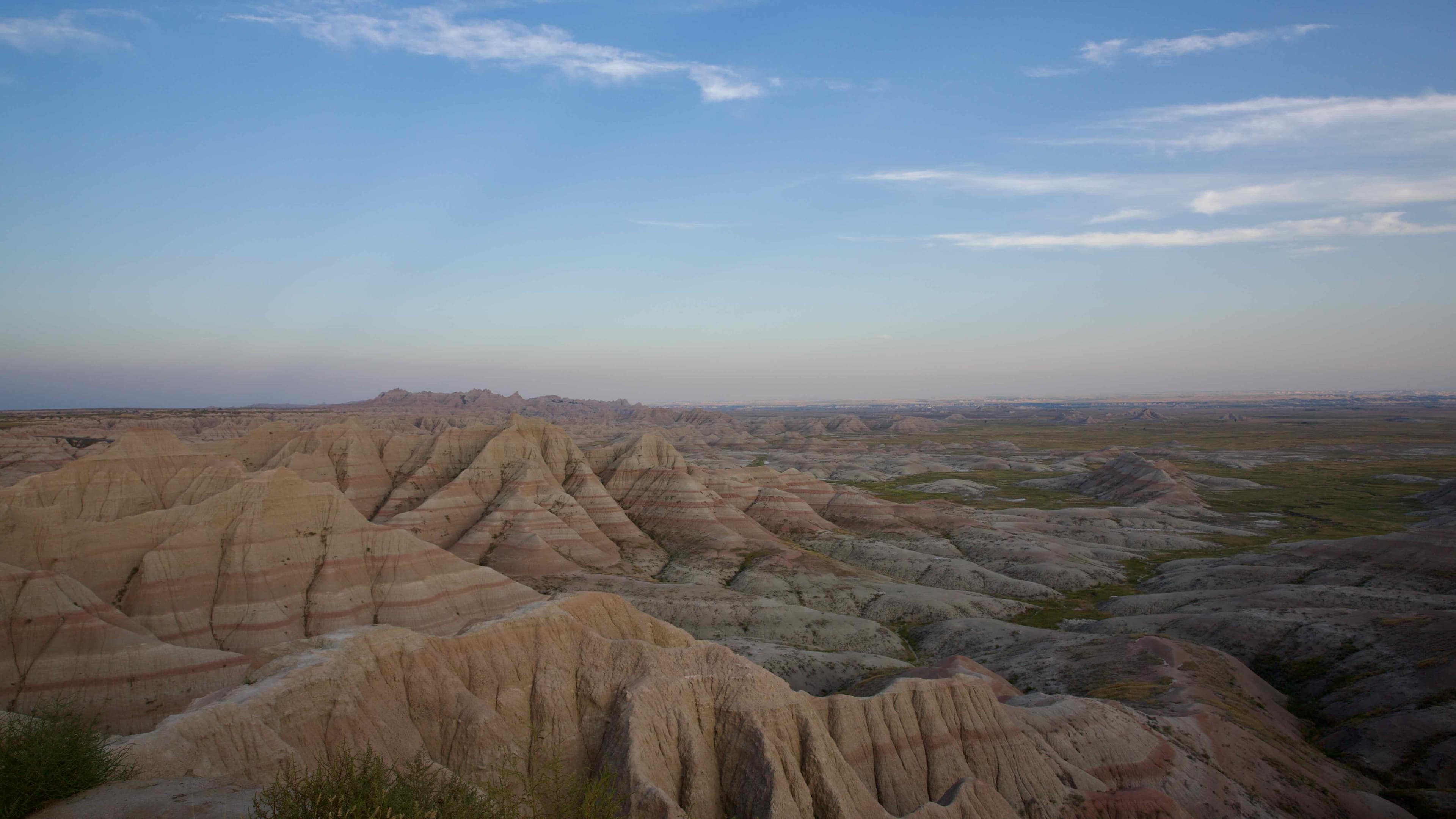 Dusk at Badlands National Park